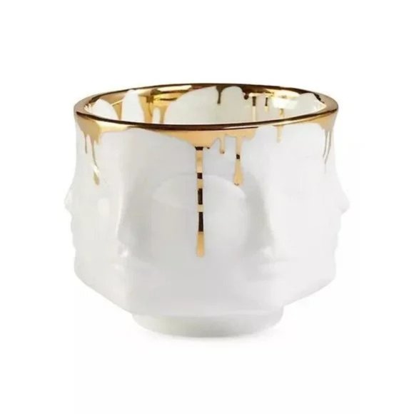 Jonathan Adler Gilded Dora Maar Condiment Bowl - NEW - Picture 1 of 3
